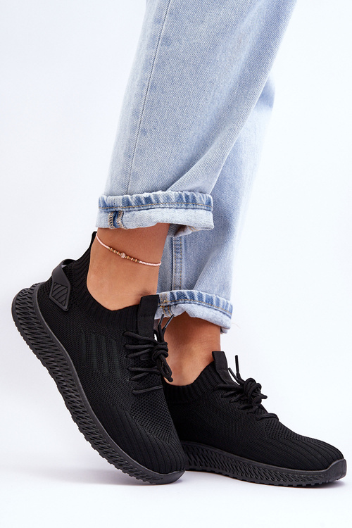 Dámské sportovní materiálové boty na zip černé Zauna