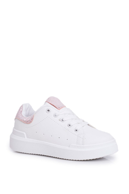 Detské športové topánky s bielym suchým zipsom Ilonka