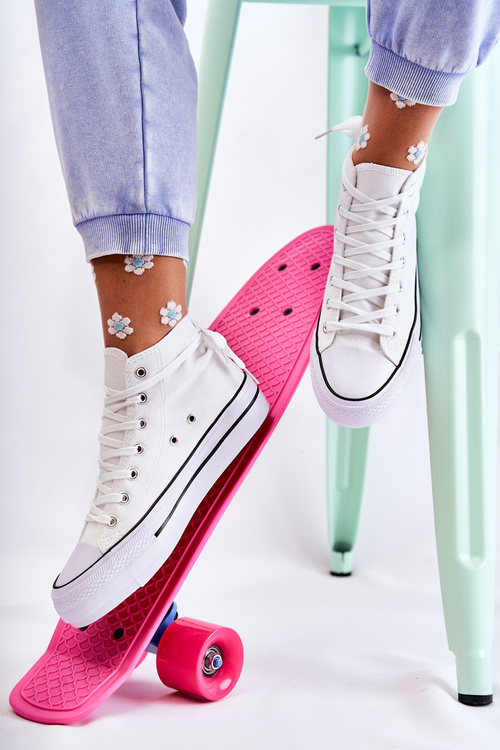 Klasické vysoké tenisky bílé Volterro