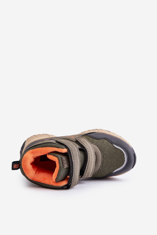 Zateplené Sněhové Boty Dětské Big Star OO374129 Khaki