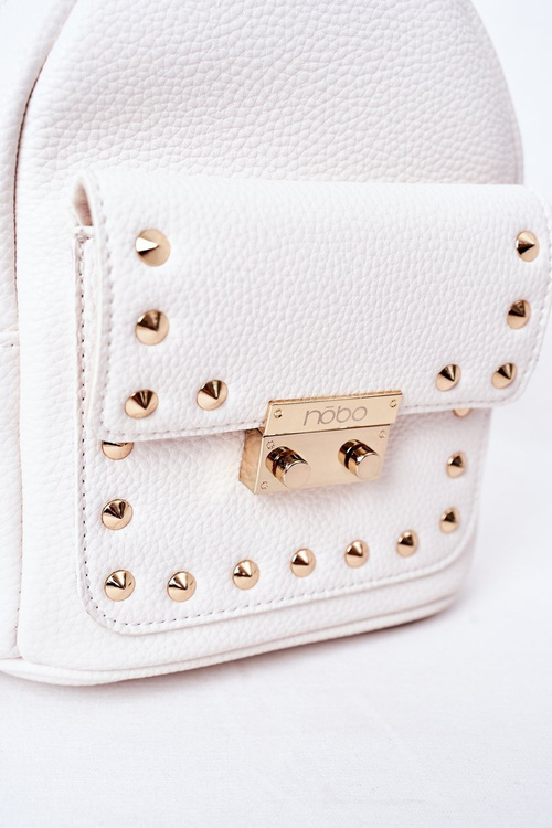 Dámský Kožený Batoh NOBO K4110 Bílý