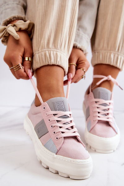 Dámska veľká hviezda JJ274481 Pink Sneakers