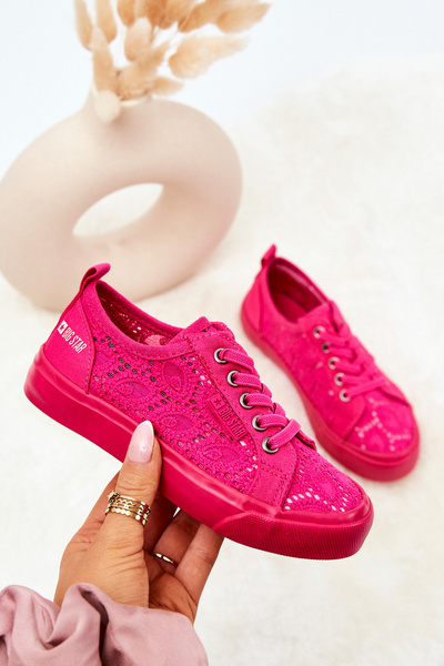 Veľká hviezda JJ374007 Pink Openwork Sneakers