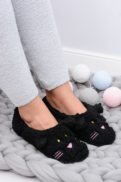 SOXO Dámské domácí papuče myši Černá