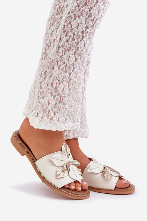 Sandy S Dekoráciou Prírodná Koža Zazoo 3667 Biele