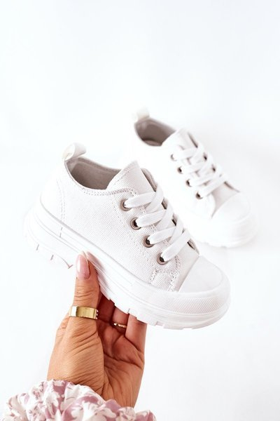 Dětské Tenisky Na Platformě Bílé Travel Time