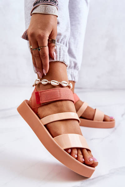 Voňavé gumové sandály se suchým zipem ZAXY HH285288 Orange