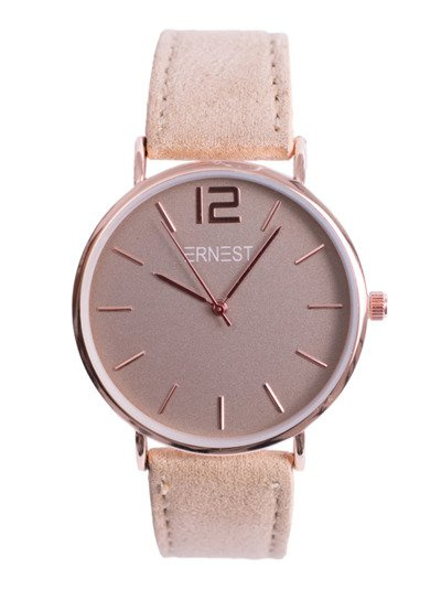 Dámské Hodinky Ernest Manon Suede Beige