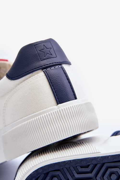 Mužské látěné tenisky Big Star JJ174253 Bílé