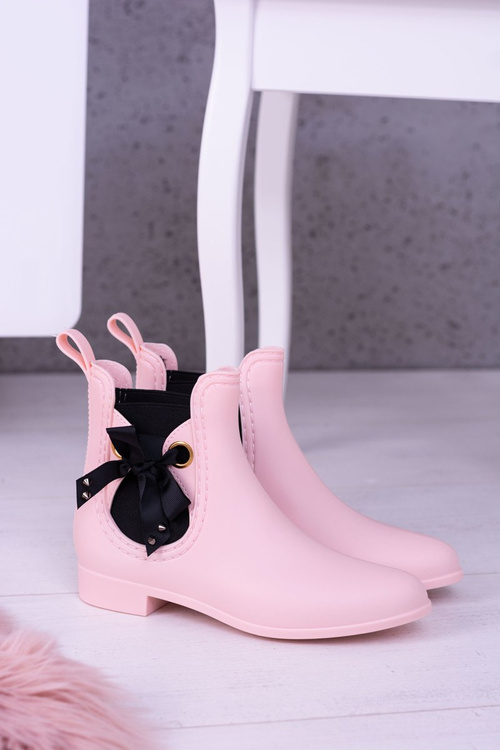 Ružové matné dámske galoshes jedného dňa Jodhpur topánky