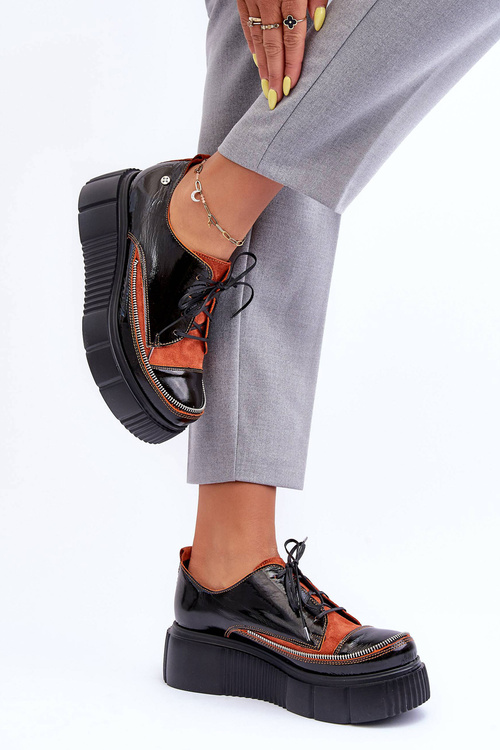 Dámské Kůže Polobotky Maciejka 5074A-01 Černé