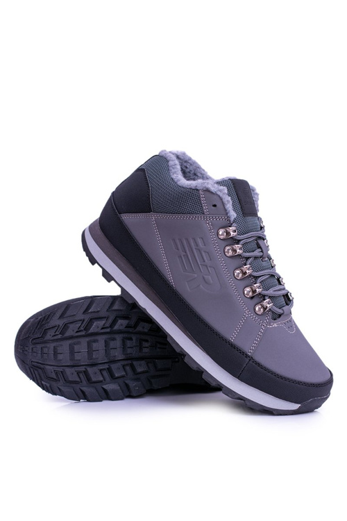 Pánská treková obuv zateplená tmavě šedé Newlans2