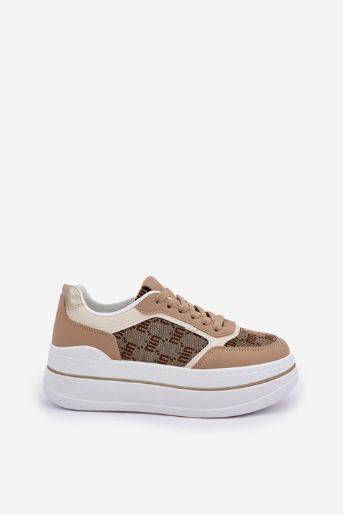 Dámské Tenisky Se Vzorem Béžové Fenarra