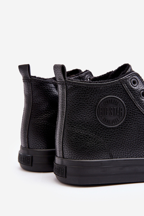 Mužské zateplené tenisky s zipem černé Big Star MM174012