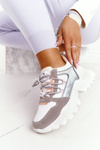 Dámské Sneakersy Na Masivní Podrážce Bílé Power