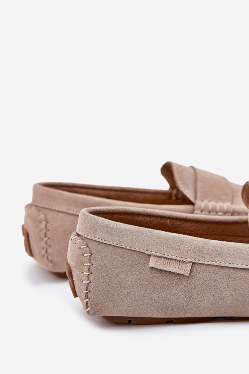 Semišové Pánské Mokasíny Big Star RR174050 Béžové