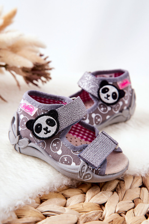 Befado sandále s suchým zipsom 342p031 šedá