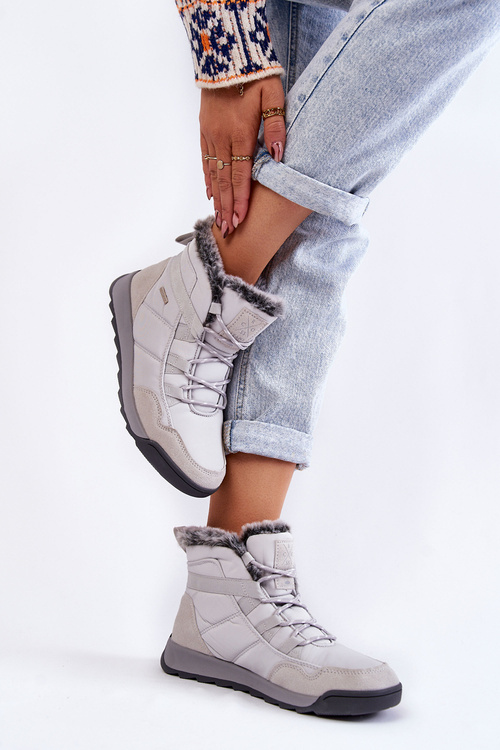 Dámské zateplené sněhule Cross Jeans KK2R4015C šedá