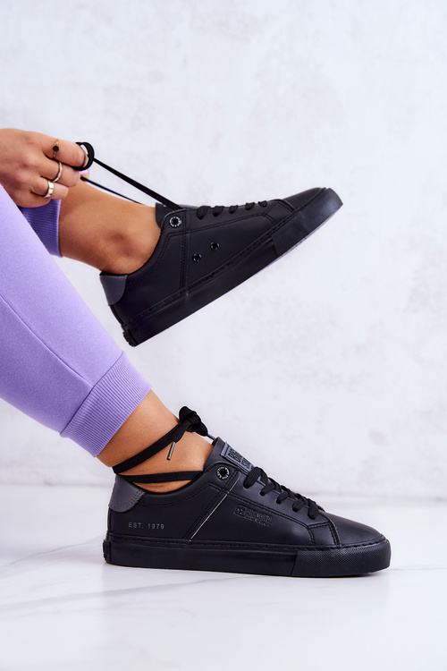 Kožené tenisky Big Star JJ274214 Černá