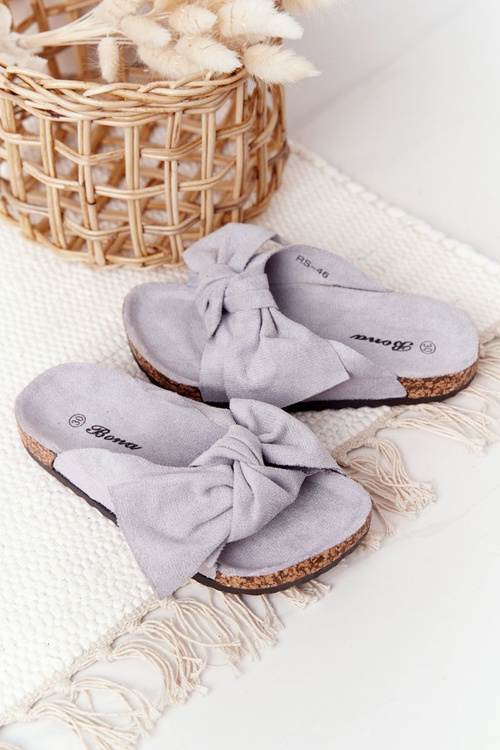 Dětské Pantofle Na Korku Šedé Little Wendy