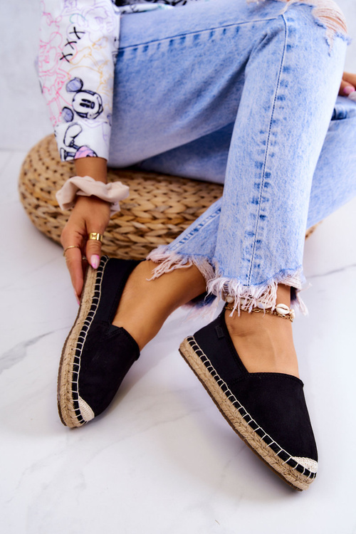 Dámské klasické espadrilky Big Star JJ274952 Černá