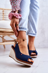 Dámska pohodlná tráva -Navary Blue Sandals THALLAS