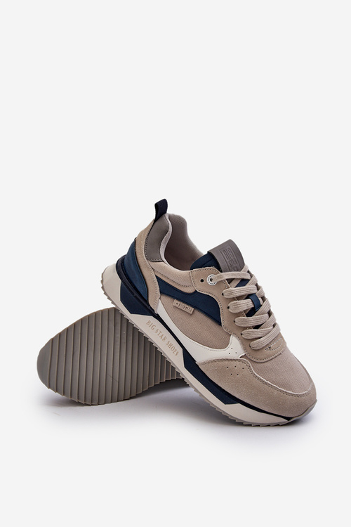 Pánske tenisky s pamäťovou penovou podrážkou Big Star NN174348 Sivé