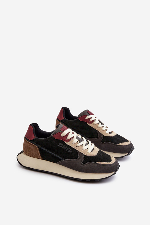 Pánske tenisky s pamäťovou penou Memory Foam System Big Star NN174357 Čierne