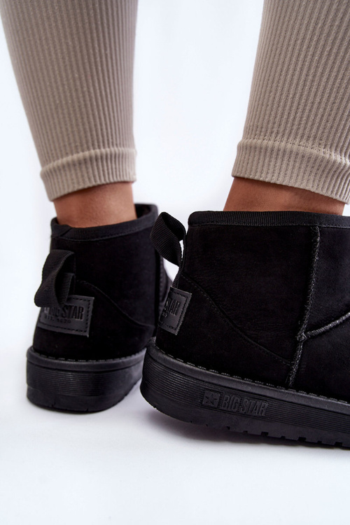 Dámske izolované snehové topánky Veľká hviezda KK274288 Čierna