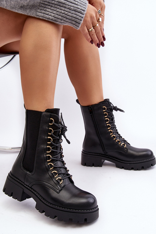 Dámske kožené topánky Black Charmea