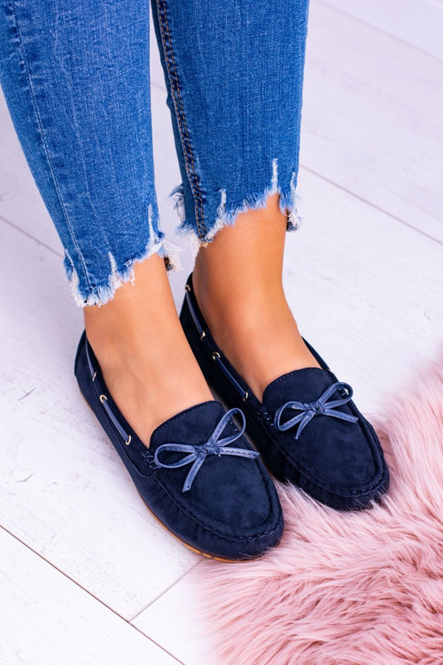 Comfort Gucio Navy Blue Moccasins