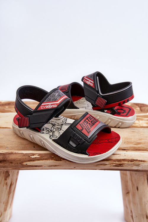 Dětské sandály Grendene Kids JJ385011 Černo-červené