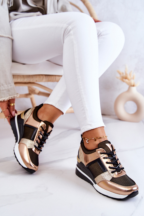 Sportovní Boty Cerné Zlate Sharon