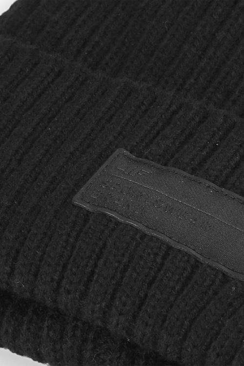 Zimní pánská čepice s podšívkou 4F 4FAW23ACAPM306-20S černá