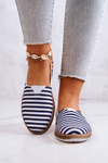 Espadrilles Dámska veľká hviezda Slip-On FF276027 Navy Basters