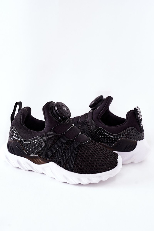 Detské športové topánky s čiernym gombíkom Abcids