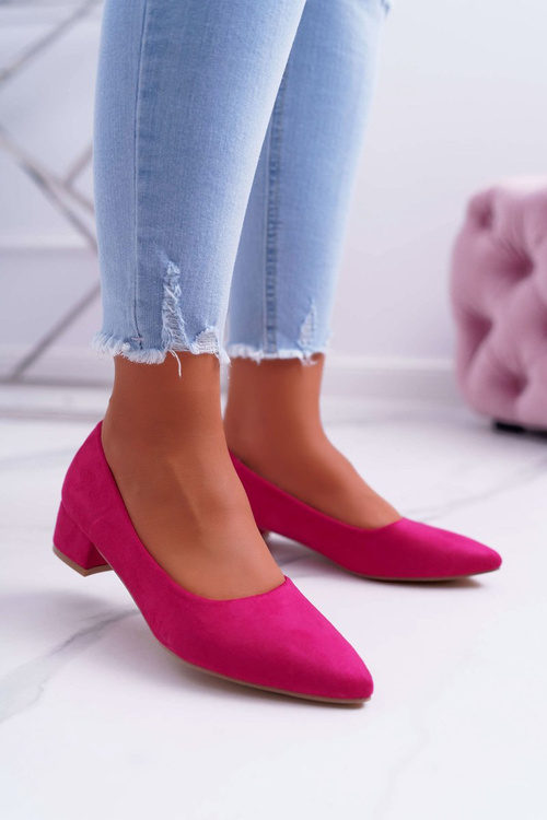 Klasické semišové čerpadlá fuksia reheya