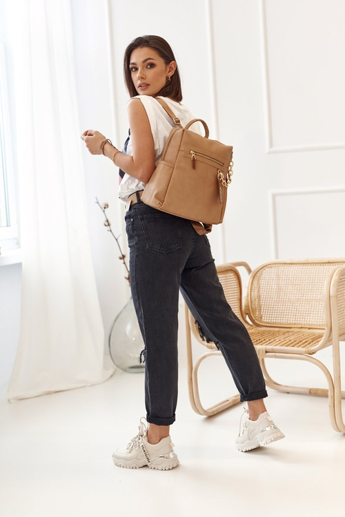 Dámský Kožený Batoh NOBO NBAG-K1800 Béžový