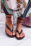 Lu Boo Black Bond Sandals Japanisk Meliski Florence