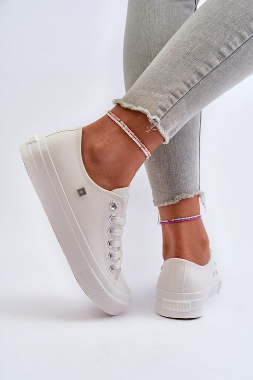 Klasické Dámske Tenisky Big Star NN274285 Biele