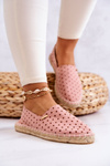Dámské espadrilky s puntíky Big Star JJ274869 Růžové