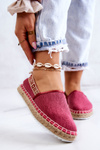 Nazouvací espadrilky Big Star JJ274880 Tmavě růžová