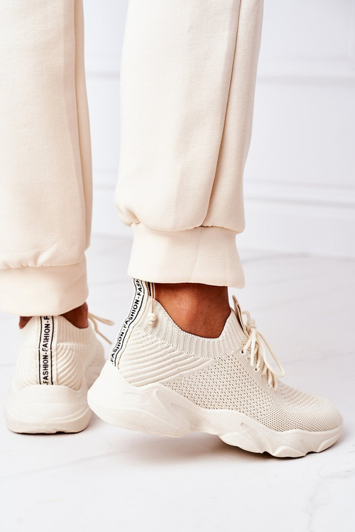 Dámská Sportovní Boty Sneakers Béžové Fashion
