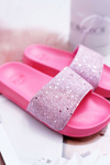 Detské žabky veľkej hviezdy Pink Glitter AA374088