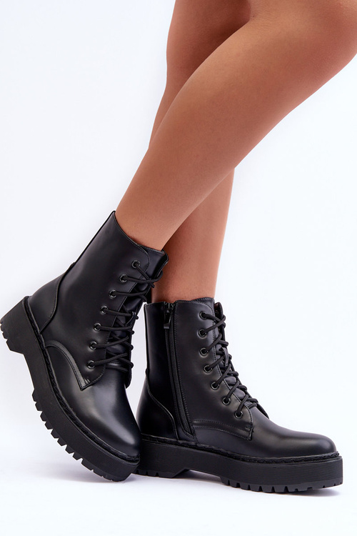 Čierne kožené topánky tefloran