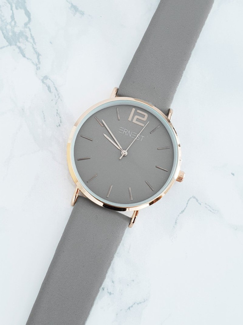 Dámské Hodinky Ernest Claire šedé zlaté pouzdro