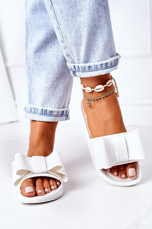 Gumové Nazouváky S Mašlí Bílé April