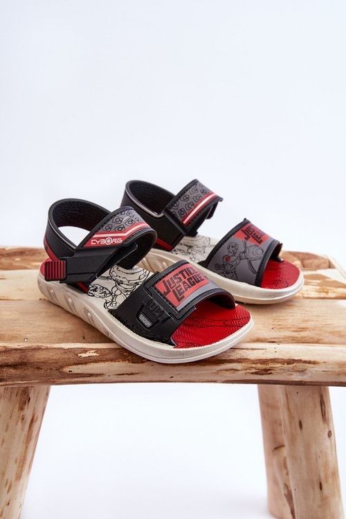 Dětské sandály Grendene Kids JJ385011 Černo-červené