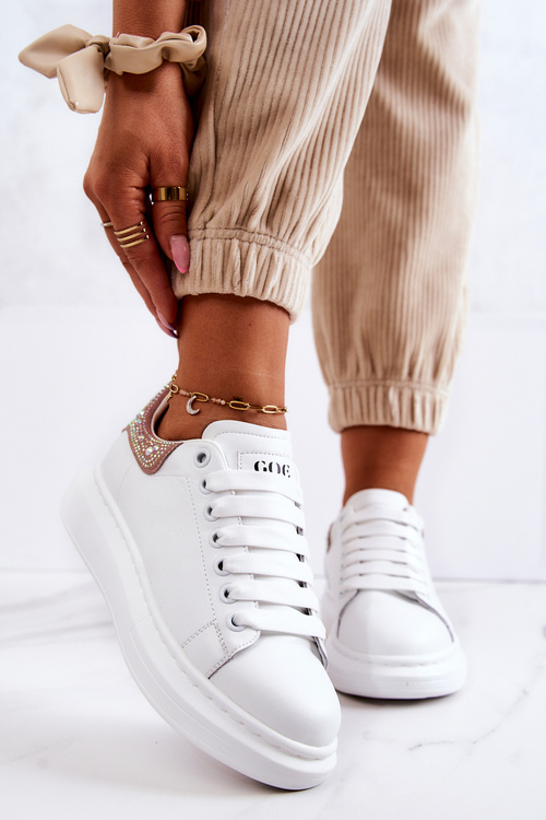 Dámská sportovní obuv GOE JJ2N4051 Bílá a růžová