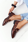 Elegantné ženské mokasíry S. Barski Leopard